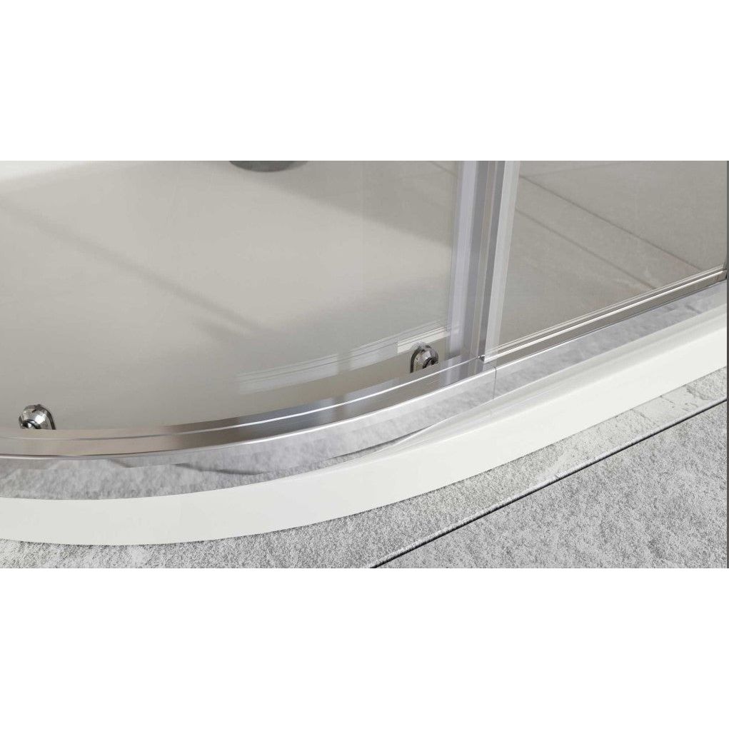 Murphy 1000 x 800mm Twin Sliding Door Quadrant Enclosure - Chrome