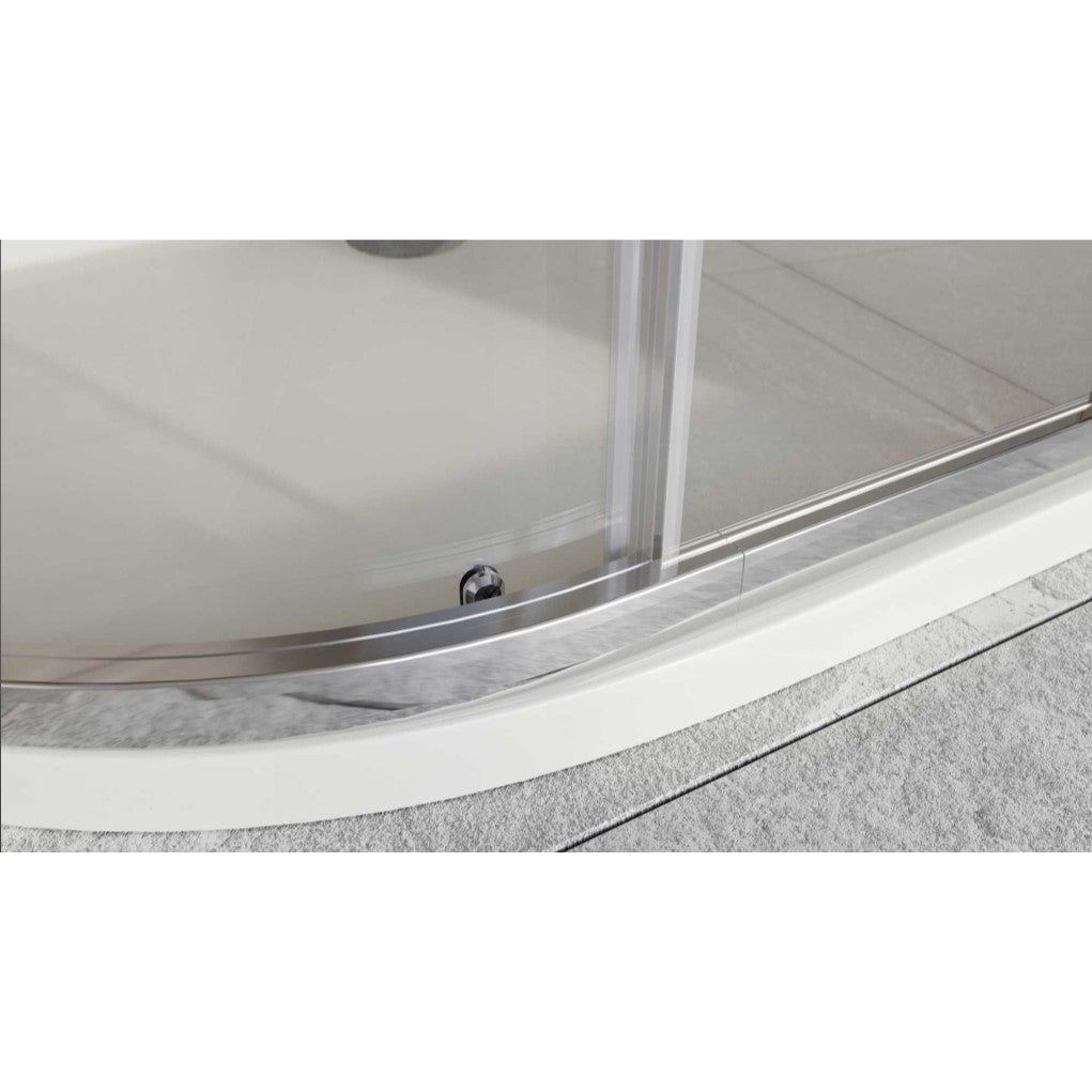 Murphy 1000 x 800mm Single Sliding Door Quadrant Enclosure - Chrome