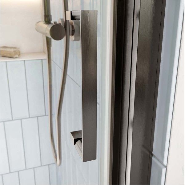 Murphy Gunmetal Sliding Shower Door Quadrant - 1000x900mm