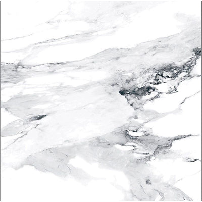 Nome White Marble Matt Porcelain Tile – 600x600mm N23