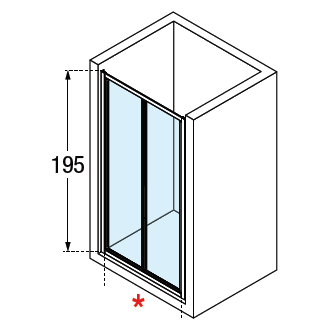 Novellini Lunes 2.0 S Folding Shower Door - Matt Silver