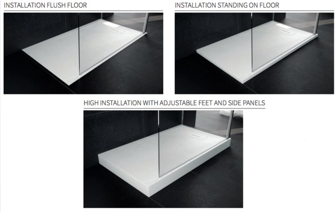 Novellini Novosolid Shower Tray 800x800mm - Soft White