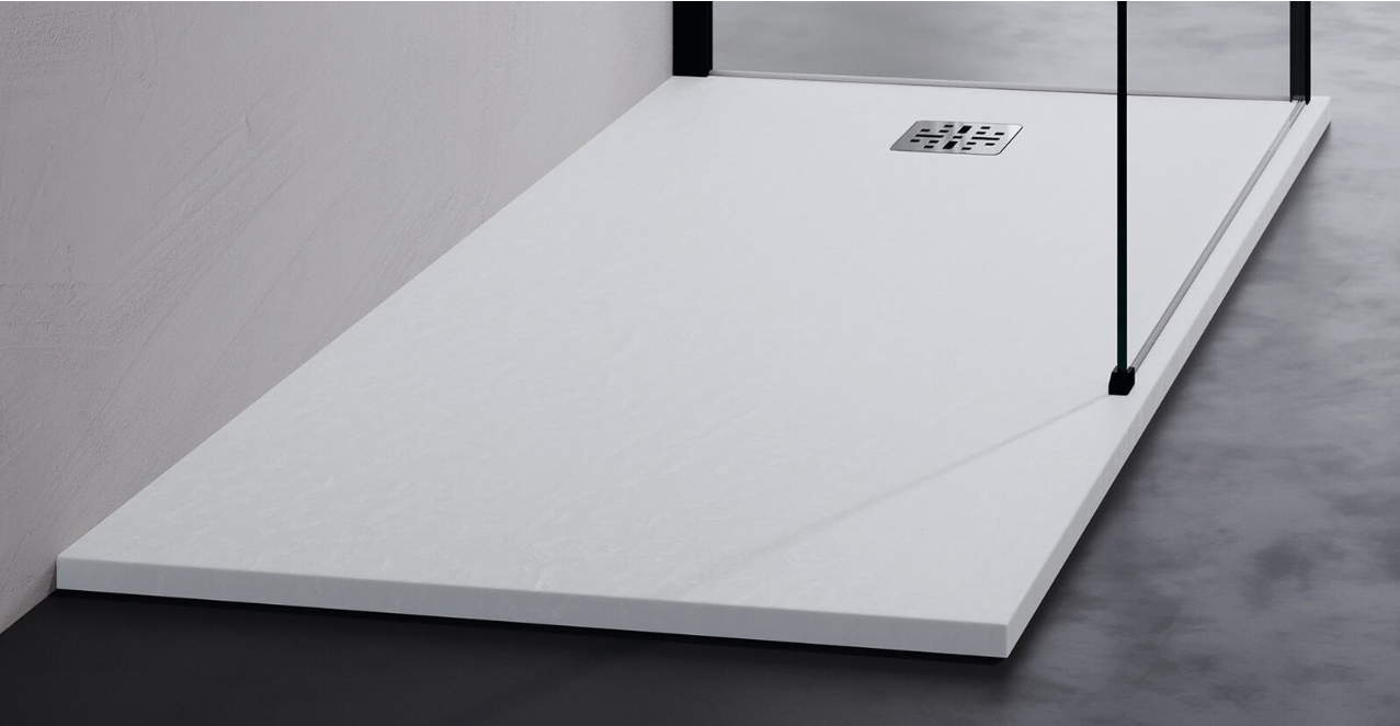 Novellini Novomatt Shower Tray 800x800x30mm - Matt White Stone