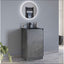 Oscar 500mm Floor Standing Vanity Unit Concrete & Black Basin