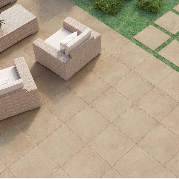 Rogers Greige Outdoor Porcelain Tile - 900x900mm