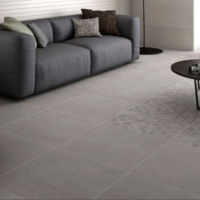 Radiance Grey Rectifed Ceramic Tile - 600x600mm