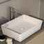 RAK Feeling Rectangular Countertop Wash Basin 500mm Wide - Matt White