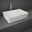 RAK Feeling Rectangular Countertop Wash Basin 500mm Wide - Matt Greige