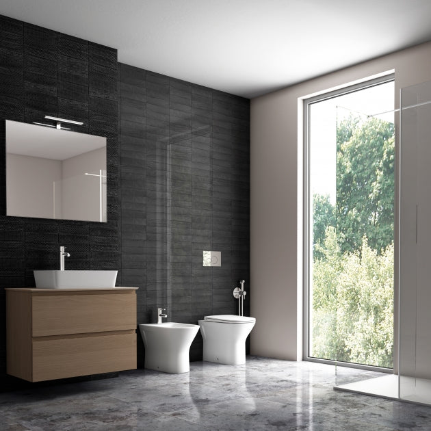 RAK Feeling Rimless Back to Wall Toilet with Soft Close Seat - Matt White