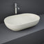 RAK Feeling Oval Countertop Wash Basin 550mm Wide - Matt Greige