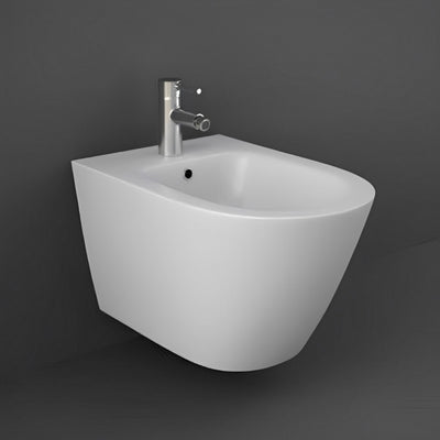 RAK Feeling Rimless Wall Hung Bidet 520mm Projection - Matt White