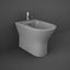 RAK Feeling Rimless Back to Wall Bidet 550mm Projection - Matt Grey