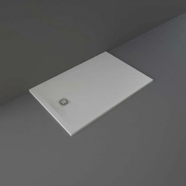 RAK Feeling Grey Stone Effect Rectangular Shower Tray 1200mm x 800mm