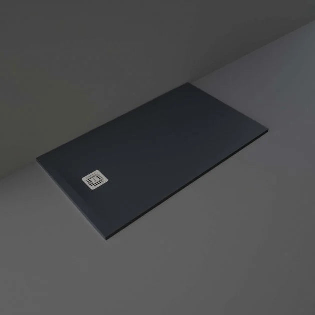 RAK Feeling Black Stone Effect Rectangular Shower Tray 1400mm x 800mm