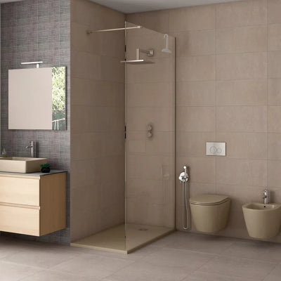 RAK Feeling Rimless Wall Hung Toilet with Soft Close Seat - Matt Cappuccino