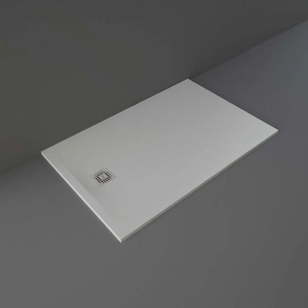 RAK Feeling Grey Stone Effect Rectangular Shower Tray 1400mm x 900mm