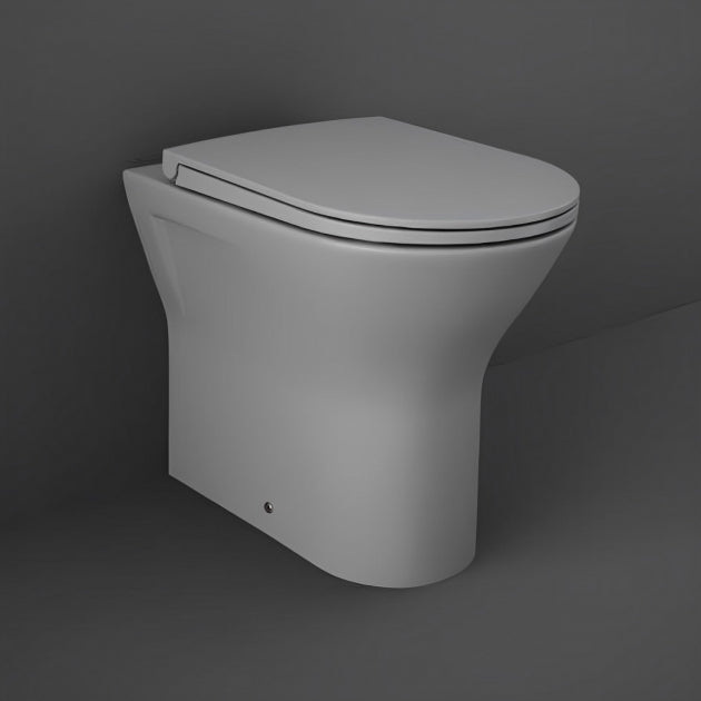 RAK Feeling Rimless Back to Wall Toilet with Soft Close Seat - Matt Grey