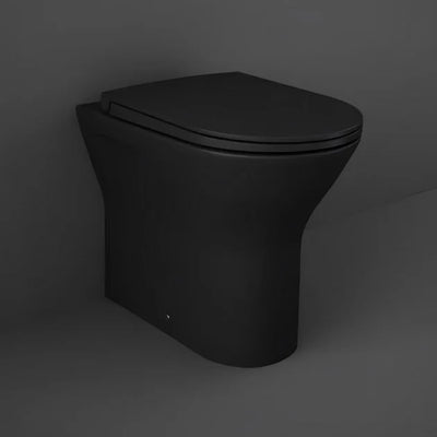 RAK Feeling Rimless Back to Wall Toilet with Soft Close Seat - Matt Black