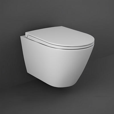 RAK Feeling Rimless Wall Hung Toilet with Soft Close Seat - Matt White