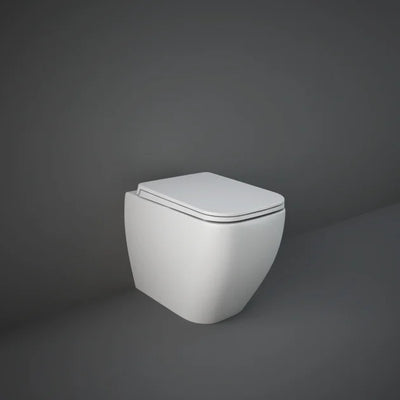 RAK Feeling Rimless Back to Wall Toilet 525mm Projection with Soft Close Seat - Matt White