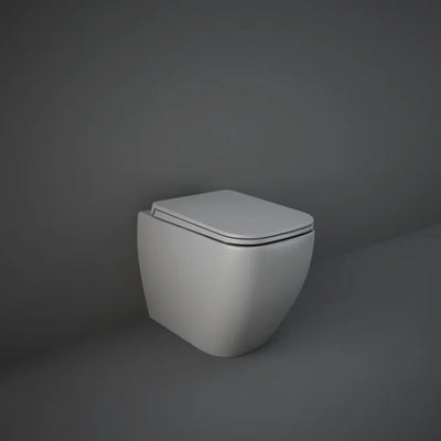 RAK Feeling Rimless Back to Wall Toilet 525mm Projection with Soft Close Seat - Matt Grey