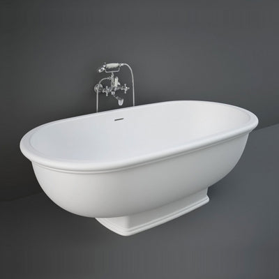 RAK Washington Freestanding Bath 1560mm X 810mm - Matt White