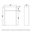 RAK Washington Back to Wall WC Unit 550mm Wide - Grey