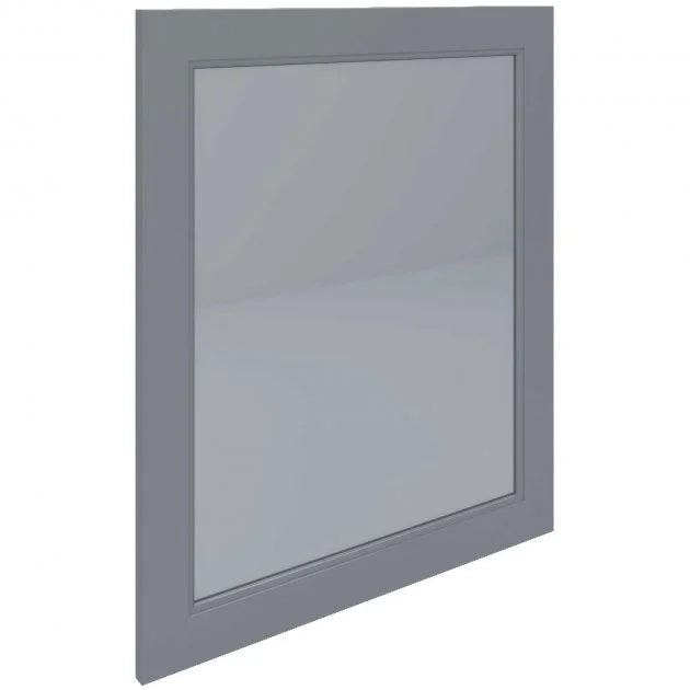 RAK Washington Framed Bathroom Mirror - 650mm H x 585mm W - Grey