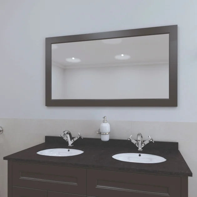 RAK Washington 1200mm 4-Door Floor Standing Vanity Unit Inc Black Marble Top & Splashback