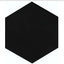 Riverside Matt Black Hexagon Porcelain Tile – 215x250mm