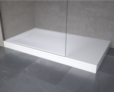 Novellini Novosolid Shower Tray Raised Panel Kit 70-100cm - Matt White