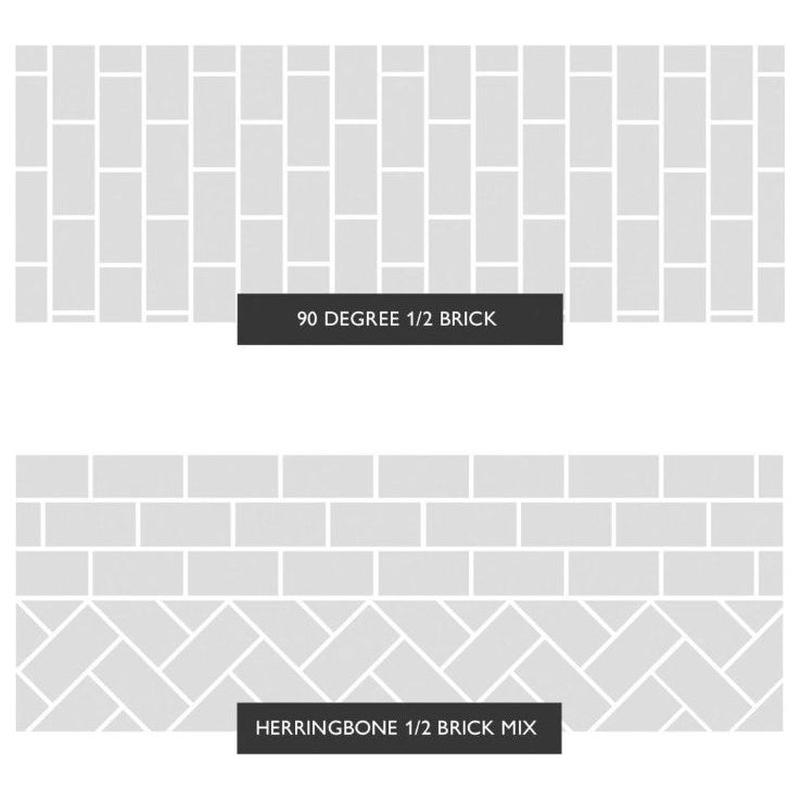 San Francisco Bisel Grey Ceramic Brick Tile - 100x200mm