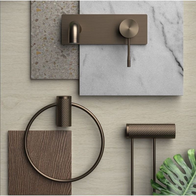 Chelsea Textured Wall Mounted Bath Tap - Satin Bronze