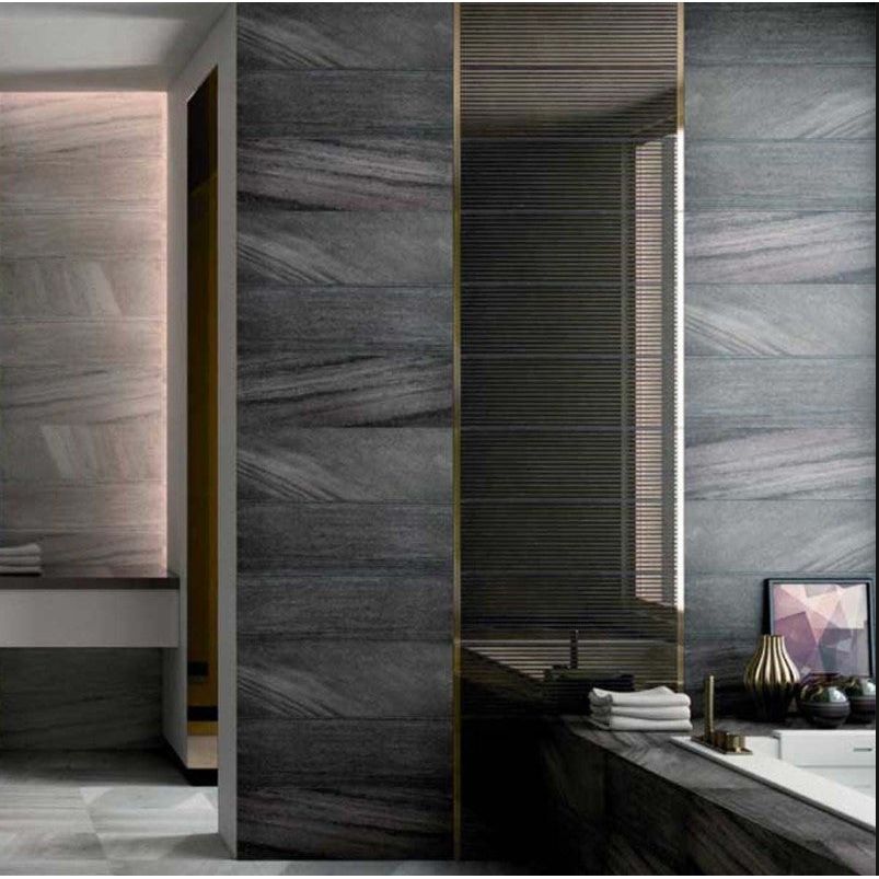 Steamboat Springs Anthracite Ceramic Tile - 250x750mm