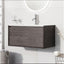 Tawny 750mm Wall Hung Vanity Unit with White Resin Basin in Leached Oak