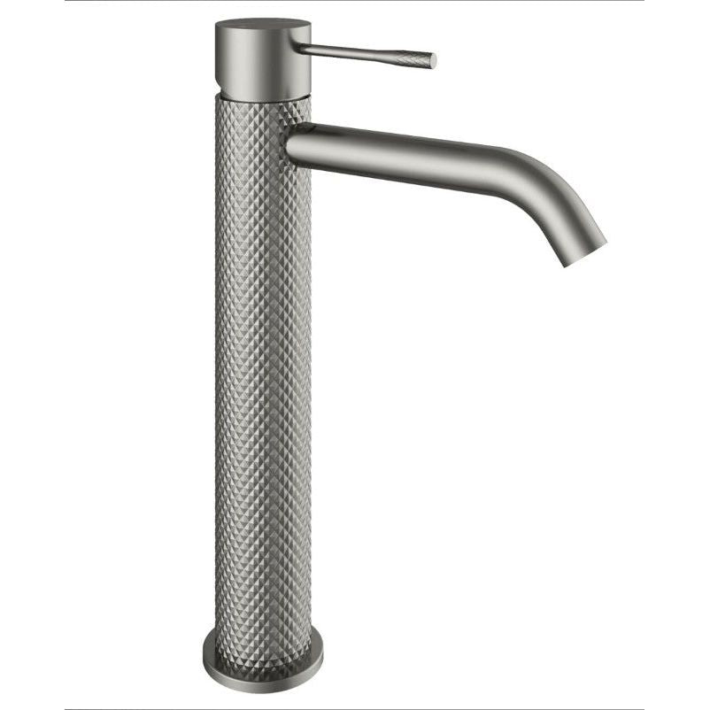 Chelsea Textured Tall Basin Tap - Gunmetal