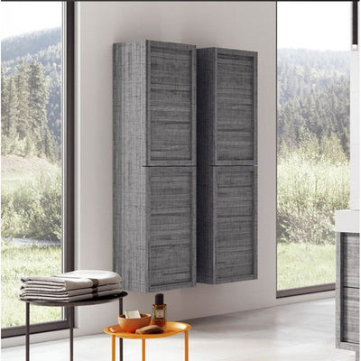 Hermoine Tall Storage Cabinet - Grey Ash