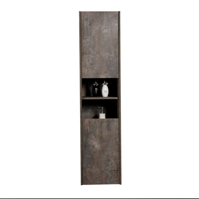 Oscar Metallic Wall Hung Tall Storage Cabinet