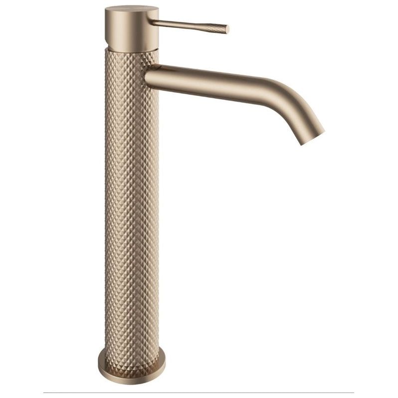 Chelsea Textured Tall Basin Tap - Satin Bronze