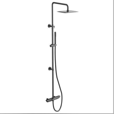 Liberty Black Thermostatic Shower Pack with Bath Spout