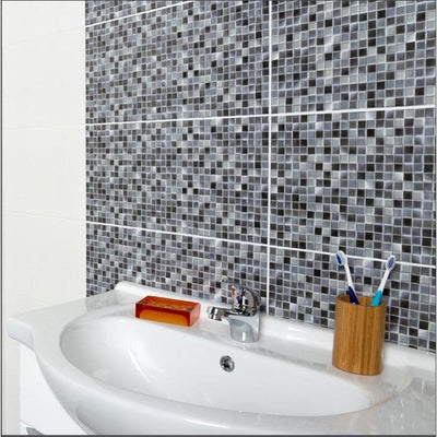 Walsenburg Negro Ceramic Mosaic Effect Tile 250 x 500mm