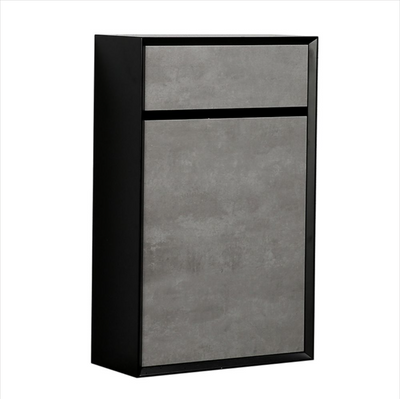 Melvin / Tawny WC Unit in Black & Concrete