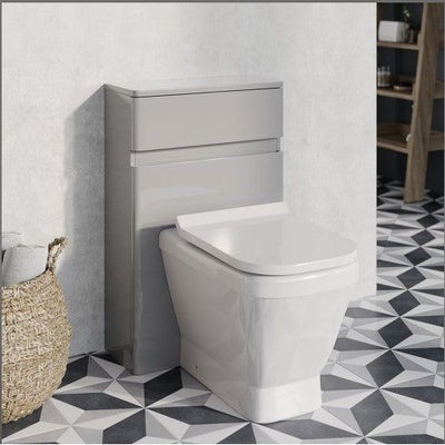 Nancy WC Unit in Light Grey Gloss