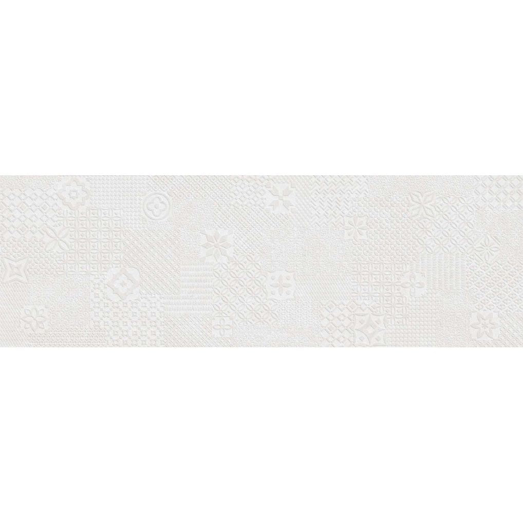 Carson Matt White Decor Ceramic Tile - 1200x400mm - N23