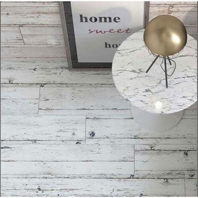 Heidi White Wood Effect Matt Porcelain Tile - 200x1200mm