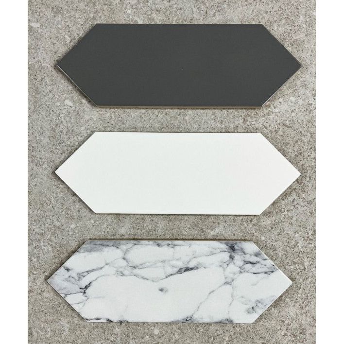 Wichita Grey Gloss Ceramic Tile - 100x300mm