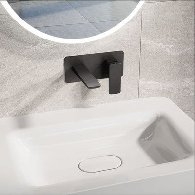 Liberty Gunmetal Wall Mounted Basin Mixer Tap