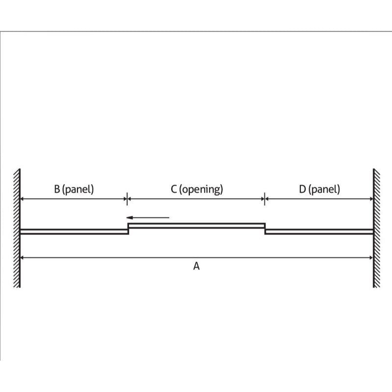 Wrenley 1300mm Sliding Shower Door