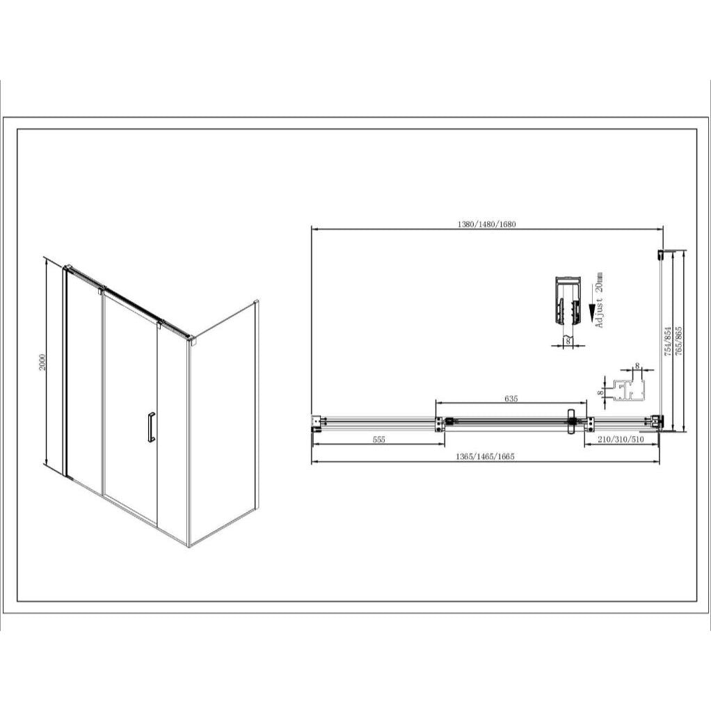 Wrenley 700mm Side panel only