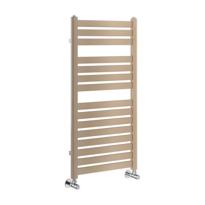 Pennsylvania 1000 x 500mm Heated Towel Rail – Brown Metallic